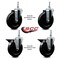 Service Caster 5 Inch Hard Rubber 12 MM Threaded Stem Caster Set 2 Brakes SCC SCC-TS20S514-HRS-M1215-2-PLB-2 - alternate 5